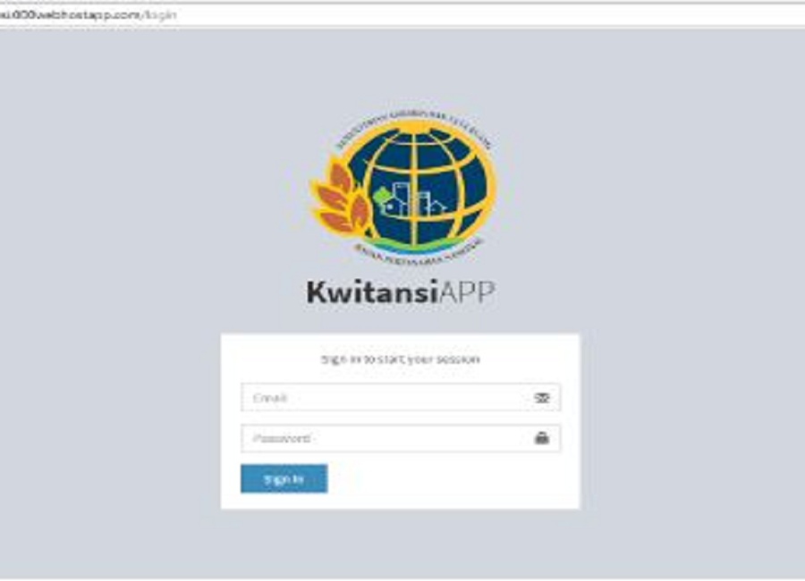 Aplikasi Kwitansi BPN Liwa Berbasis Web