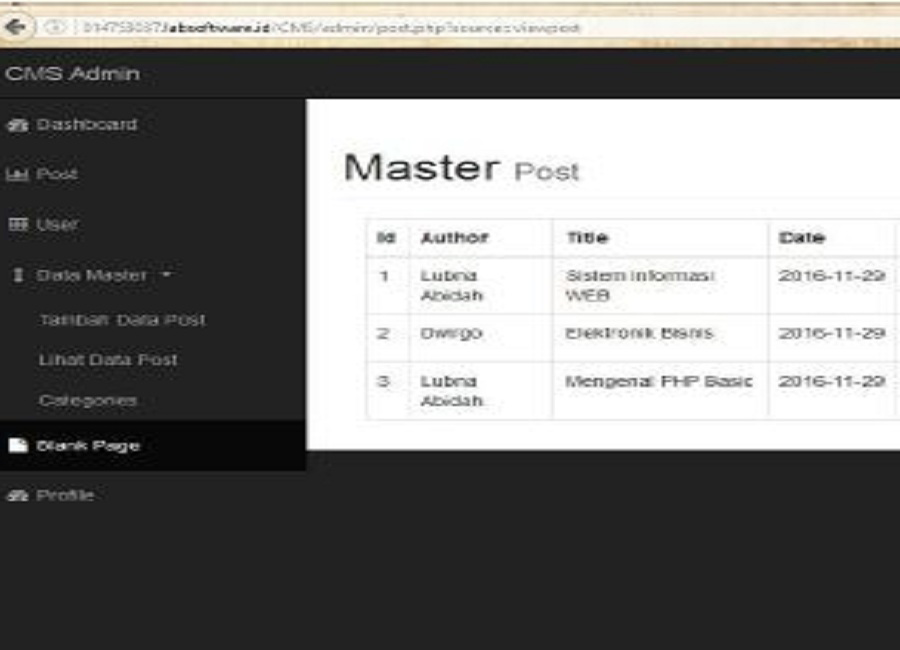 Aplikasi Web Portal
